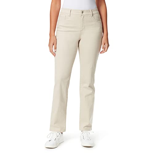 Bandolino Women's Mandie Signature Fit 5 High Rise Jean, Creamstone,