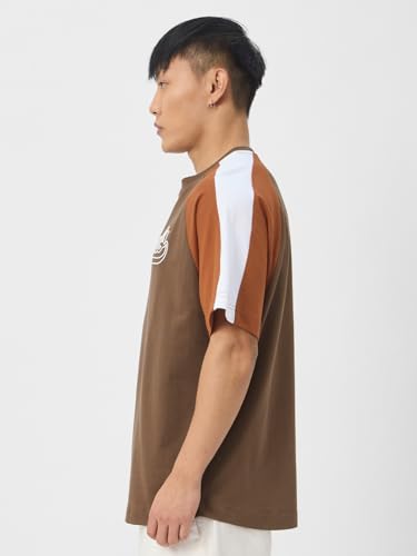 Image of The Souled Store Originals : Racer Mens and Boys Oversize Fit Half Sleeves Cotton T-Shirt