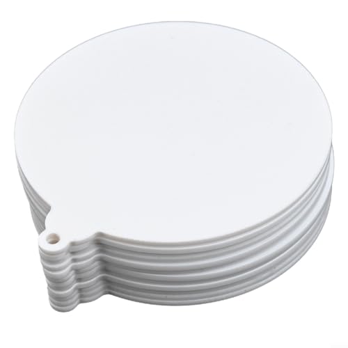 Sawhamale 10 or 20 Pack Acrylic Blank Christmas Baubles 75mm Clear Round Ornaments for DIY Craft Painting Tree Decoration Kids Adult Projects Shatterproof Discs(10pcs)