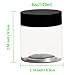 Hodooly 4 oz Plastic Jars with Lids,8 Pack Wide-mouth Clear Storage Containers, Empty Round Clear Plastic Jars with Lids and labels for Body Butter, Bath Salt, Slime and Beauty Products