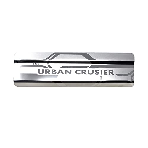 Image of GFX Car Door Sill Guard - Stainless Steel, Protects Painted Edges from Scuffs or Scratches Compatible with Urban Cruiser Set of 4Pcs (After-Market) Model - 2020 Onwards
