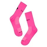 Puresport Performance Running Socks (Neon Pink, S/D), Moisture-Wicking Training Socks with Subtle...