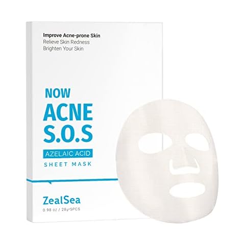Sheet Mask by ZealSea Face Mask Skin Care with Azelaic Aicd for acne skin Cover