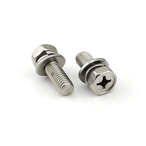 Yunshuo Motorcycle Battery Terminal Nut And Bolt Kit M6X12Mm Bike Scooter Universal #TOP5