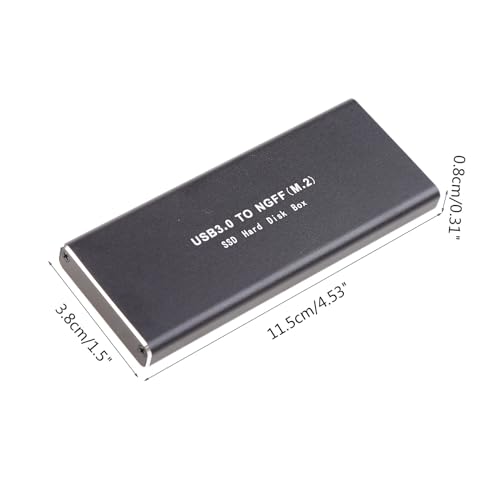 Caja externa de aluminio para SSD M.2 con USB 3.0 miniatura 6
