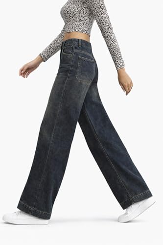 Image of ODDMONEKY Baggy Jeans for Women || Relaxed Fit Wide Leg High Rise Jeans for Women (Wjeans-8)