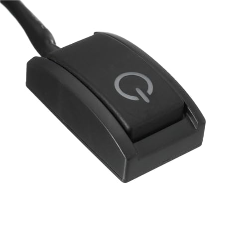 Interrupteur bouton-poussoir 12V bouton de verrouillage ON/OFF plastique noir