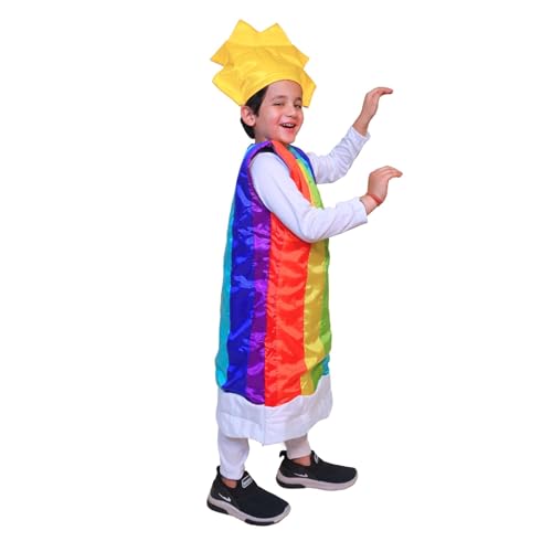 Image of Kaku Fancy Dresses Nature Costume for Kids - Star, Sun, Moon, Cloud, Water Drop, Rainbow for Boys & Girls - Annual Function /Theme Party /Stage Shows /Competition