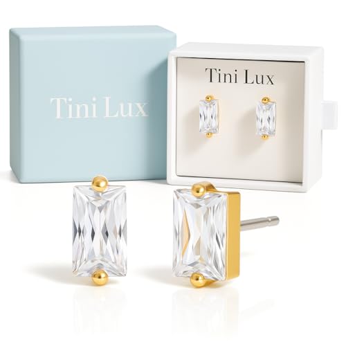 Titanium Stud Earrings – Implant Grade Flat Back Hypoallergenic Earrings for Women | Medical Grade Titanium Studs for Sensitive Ears | Waterproof Sleep-Safe Earrings