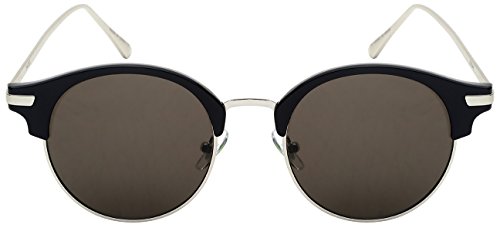 Edge I-Wear Round Half Frame Horned Rim Sunglasses 541053-SD2