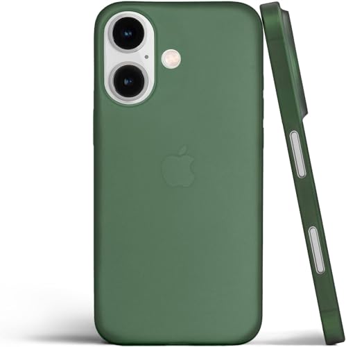Image of ExpressB for iPhone 16 Case Back Cover | Zero Drop Protection | Perfect for Minimalists | Ultra Thin Anti Scratch Matte Finish Case for iPhone 16 (Green)