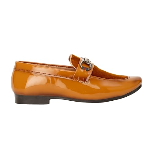 Image of SIYA Freeplay Loafers /Shoes for Boys /Kids, Casual and Party Footwear for Age 2 to 10 Years - Black, Brown, Tan