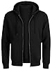 Rock Rivet Men's Full-Zip Fleece Hoodie – Premium Plain Casual Hooded Sweatshirt - Long Sleeve Jacket Hoody with Pockets (UK, Alpha, S, Regular, Regular, Black) #1