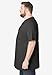 KingSize Men's Big & Tall Shrink-Less Lightweight Longer-Length Crewneck Pocket T-Shirt - 4XL, Heather Charcoal