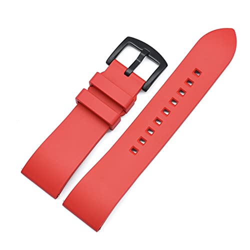 Bracelet de montre caoutchouc noir interchangeable 20mm 22mm