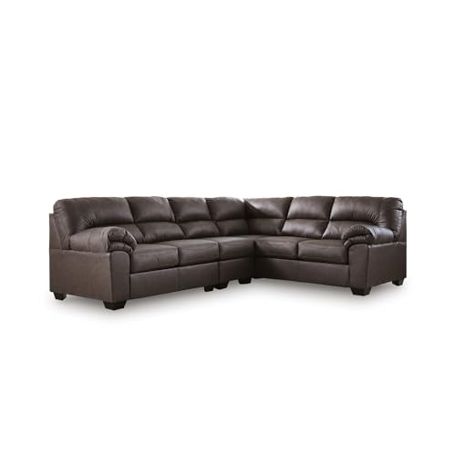 Image of Signature Design by Ashley Whitlock 3-Piece Faux Leather Sectional Couch