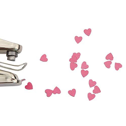 Jeemitery 1/4 Inch Heart Shaped Metal Single Handheld Hole Paper Punch Punchers With Soft-Handled For Tags Clothing Ticket #TOP4