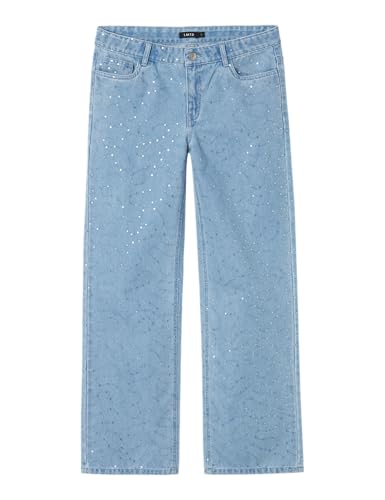 Jean fille NAME IT Nlfsyzza DNM LW pantalon denim large stretch pour adolescente