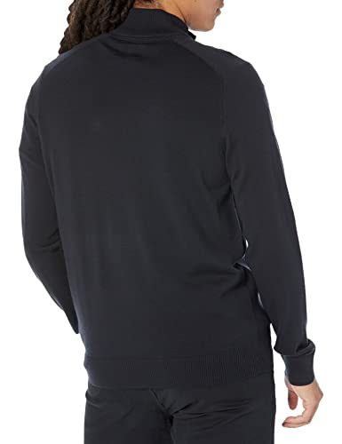 Amazon Aware Men's Regular-Fit Merino Wool Half-Zip Sweater (Available In Tall), Black, Large #TOP1