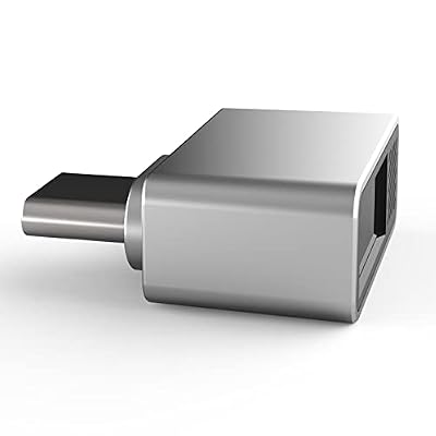 Mini USB Fingerprint Reader for Windows 7/10/11, Biometric Login Device, Type-C Fingerprint Scanner, Zinc Alloy PC, Silver, TR U9 Model