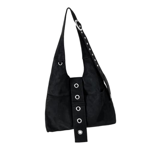 Sac à bandoulière spacieux en daim rétro style coréen pour femme