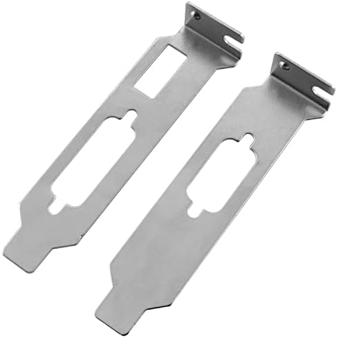 MTQY Low Profile Half Height Bracket 2PCS Low Profile/Half Height Slot Brackets for HDMI, VGA and DVI ATI Nvidia Video Graphics Card