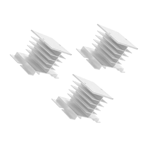 Angoily 3pcs Universal Heat Sink Fin Block for SSR Relay Compact Cooling Fin Relay Radiator Heat Sink