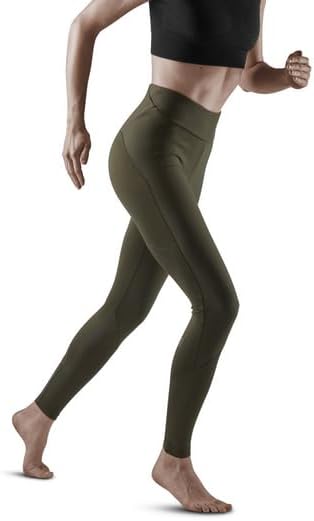 CEP Womens Reflective Tights Leggings Dark Green