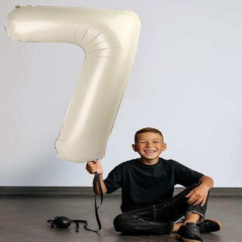 Image of Solid White 9 /Nine Number Foil Balloons 32 inch Birthday Party Decoration Helium Supported