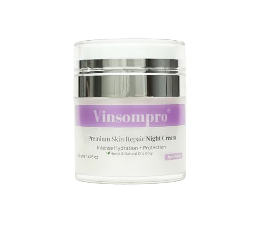 Image of Vinsompro Night Cream | organic collagen booster cream for anti ageing | wrinkles | dark spot | Infused with bakuchiol retinol | Premium herbs | Suitable for All Skin types
