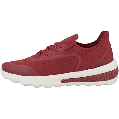 Geox Mädchen D Spherica Actif Sneaker, Dk Red, 35 EU