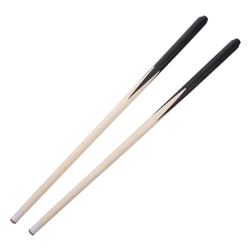 VICASKY 2PCS 48cm Mini Pool Cue Stick Wooden Short Billiard House Cue Sticks for Kids Players Pool Table Bar Short Practice Snooker