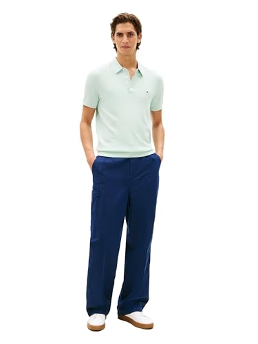 Image of Tommy Hilfiger Men's Lightweight Cotton Knit Short Sleeve Polo Shirt