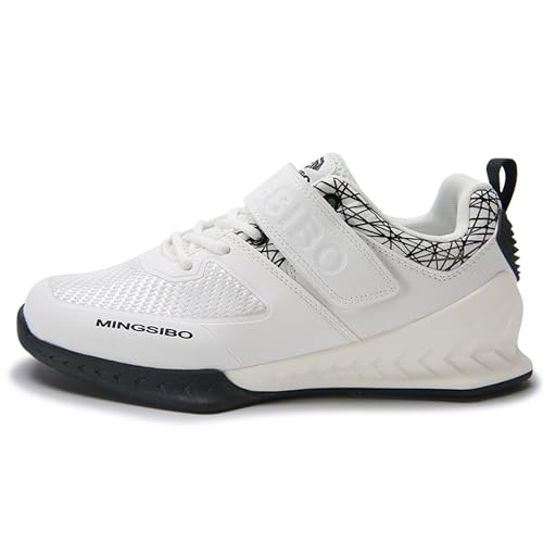 Image of Men's Weightlifting Shoes - Pro-Level Stability for Squats & Deadlifts - High-Traction Grip, Arch Support - Powerlifting & Strength Training Footwear