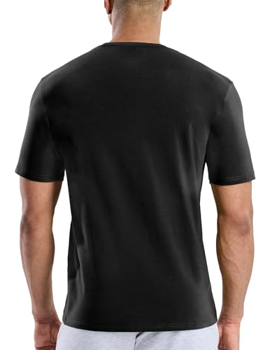 MIER Mens T Shirts Short Sleeve Crew Neck Cotton T-Shirts Casual Ultra Soft Tshirt Tops Classic Basic Tees, Breathable 5