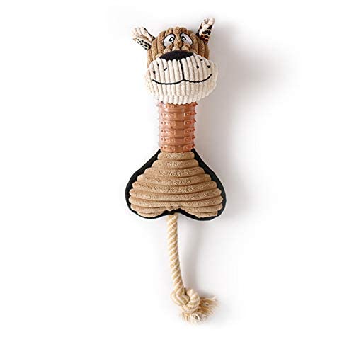 Pets Empire Squeaky Dog Toy Soft Plush Pet Chew Toy with Tug Rope for Small Medium Dogs (Brown) (B08N1BCWBL) Amazon Price History, Amazon Price Tracker