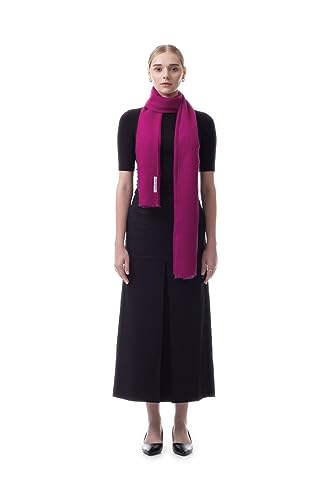100% Cashmere from Himalaya – Prestige Woven Wrap Shawl Extra Large Scarf Stole for women (Beetroot Purple)2