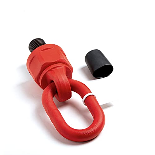 Image of 2pcs M8 x 13 0.3Ton-0.6Ton Swivel Eye Bolt Alloy Steel Material 360 Rotation Hoist Ring Heavy Duty Large Carrying Capacity Eye Bolt Tensile Strength ob is 1080MPa
