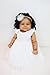 Angelbaby 24 inch Real Life Reborn Baby Black Girl Doll Soft Silicone Realistic African American Newborn Baby Big Reborn Toddler Weighted Dolls Fat Face Bebe Brown Skin Child Doll for Kids