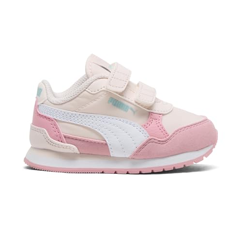 Puma Unisex-Child ST Runner Hook and Loop, Peony-Puma White, Toddler 7
