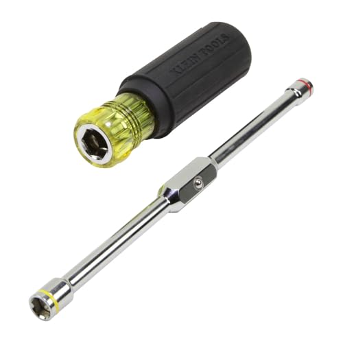 Klein Tools Chave de porca sextavada 65064 2 em 1, 6 mm e 1,5 mm