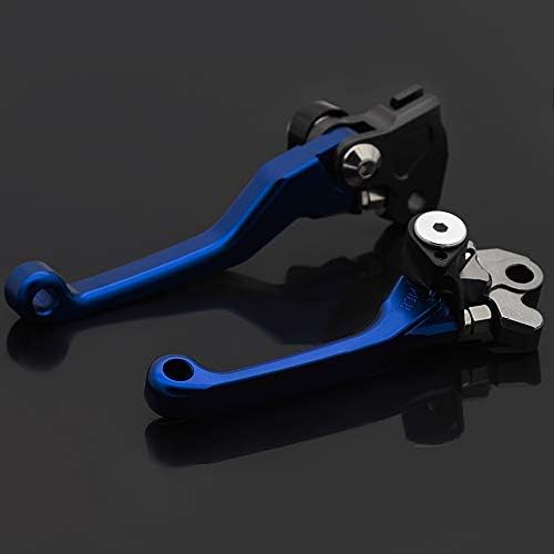 Krace CNC Motorcross Dirt Bike Pivot Brake Clutch Levers Set Compatible with Yamaha YZ125/YZ250 YZ426F/450F 2001 2002 2003 2004 2005 2006 2007
