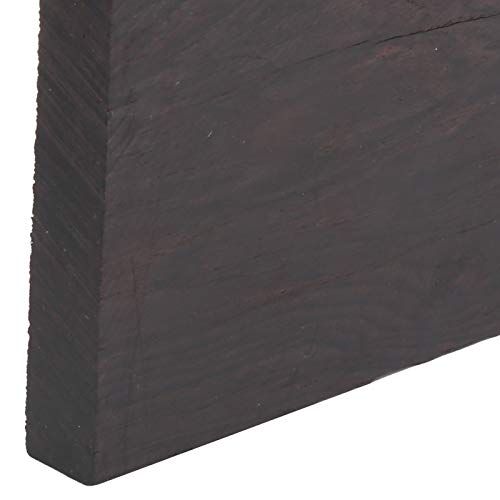 Eujgoov Black Ebony Lumber Blank DIY Handwerk Holzgriff Musikinstrumente Zubehör(120 * 60 * 10mm)