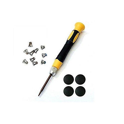 TB Replacement Macbook Pro RETINA Bottom case Screwdriver and Screws A1398 A1425 A1502 Years 2012-2015 includes 1 x screwdriver, 10 x bottom case screws, 4 x feets(Yellow with Feets)