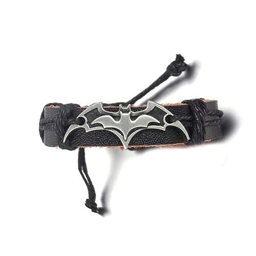 Vintage Batman Leather Bracelet For Men