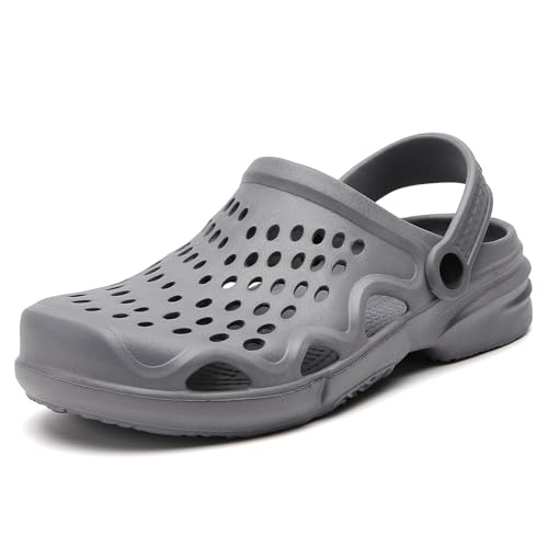 Image of FLIOZY Men's Garden Clogs Shoes Non Slip Shower Slippers Summer Outdoor Beach Sandals