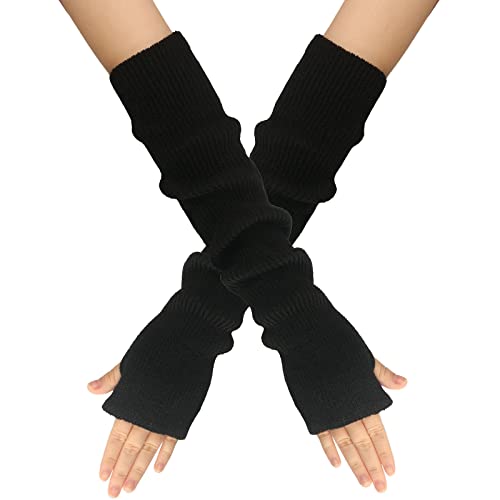 Adrosstoller Casual Over Sleeve Mitten Over Sleeve Typing Glove Women Fashion Keep Cuff Warm Cycling Gloves Unisex