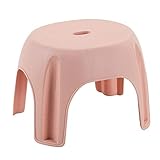 Dimensions du tabouret : longueur : 310 mm, hauteur : 235 mm, largeur : 260 mm. Couleur du tabouret : rose