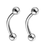 GRÖSSE:16G(1.2mm). Diese Nasenpiercings können als Ohrringreifen, Lippenringe, Knorpelohrringe, Septumringe, Nasenstecker und mehr Körperschmuck verwendet werden.