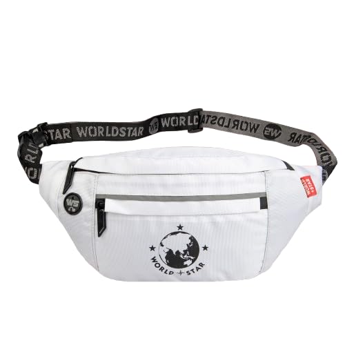 world star Waist Bag for Men & Women | Fanny Pack for Men | Trendy Mobile Waist Pouch Pocket Bag for Girls and Boys | Waterproof Hip and Side Bags for Outdoor Hiking Travel (White)-picture-20